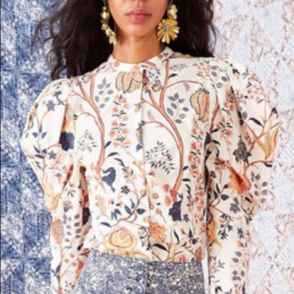 Ulla Johnson Harriet blouse in Tree of Life print
